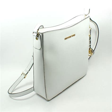 michael kors white handbags|michael kors white crossbody bags.